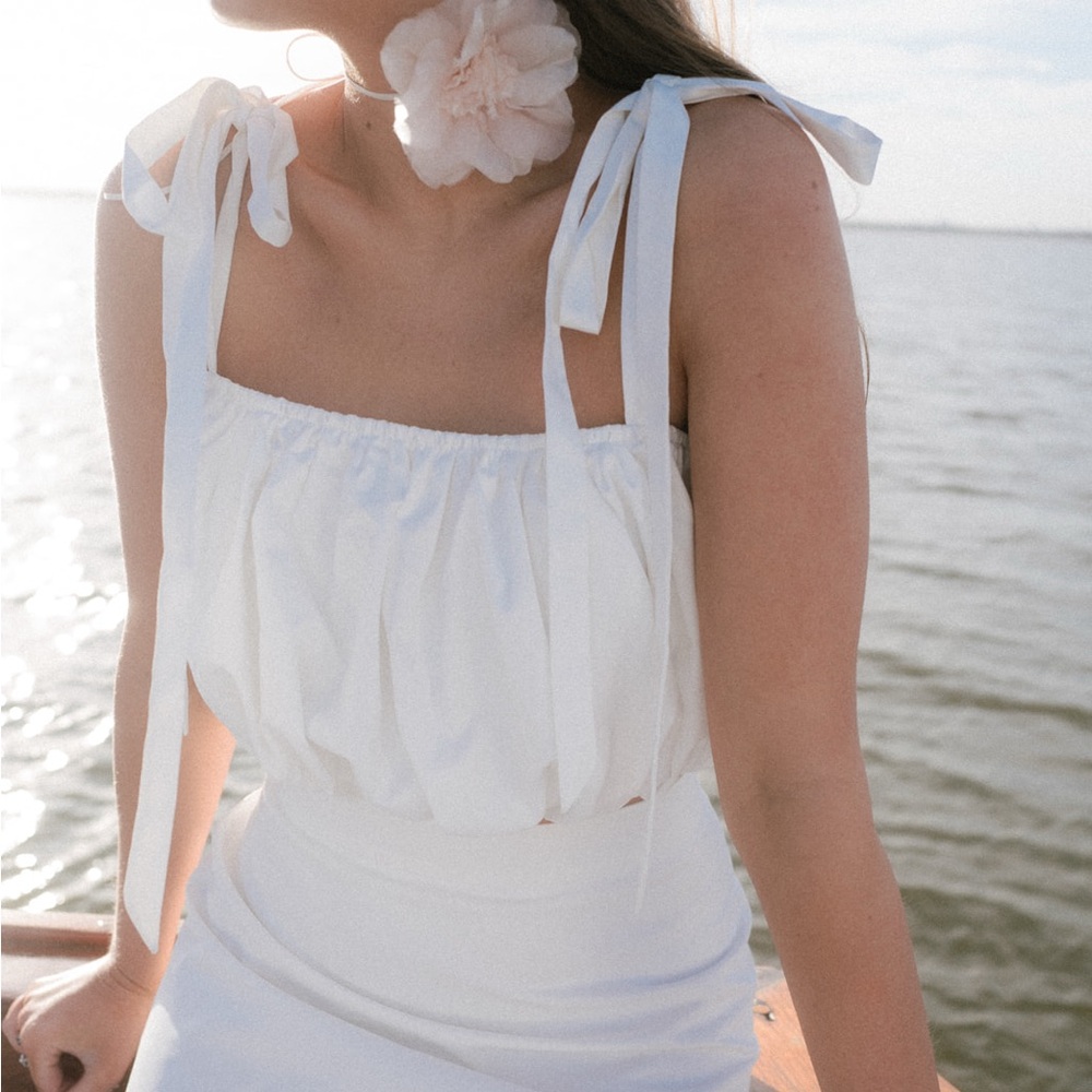 Melbourne - Bobbie Bubble Crop Top